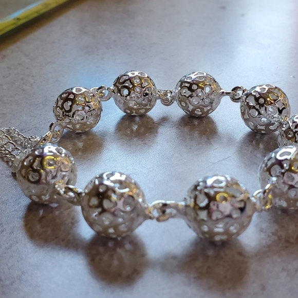 .925 stamped bracelet 8-9" - Picture 3 of 5